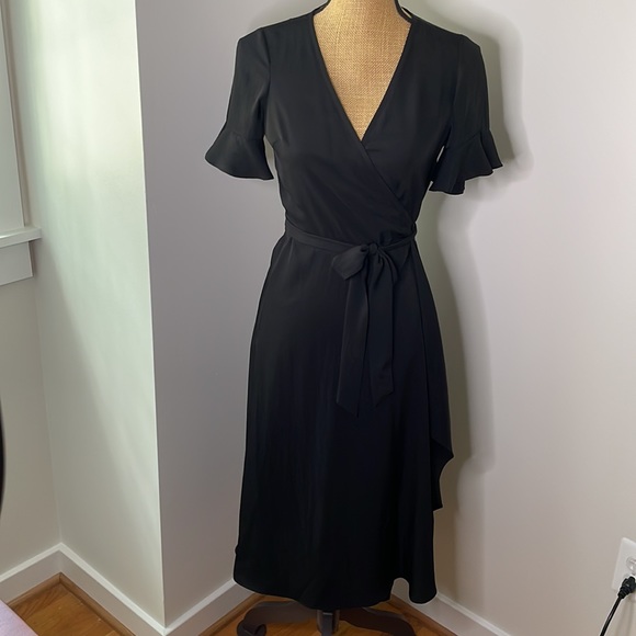 Madewell Ruffle Sleeve Wrap Dress - Picture 5 of 5